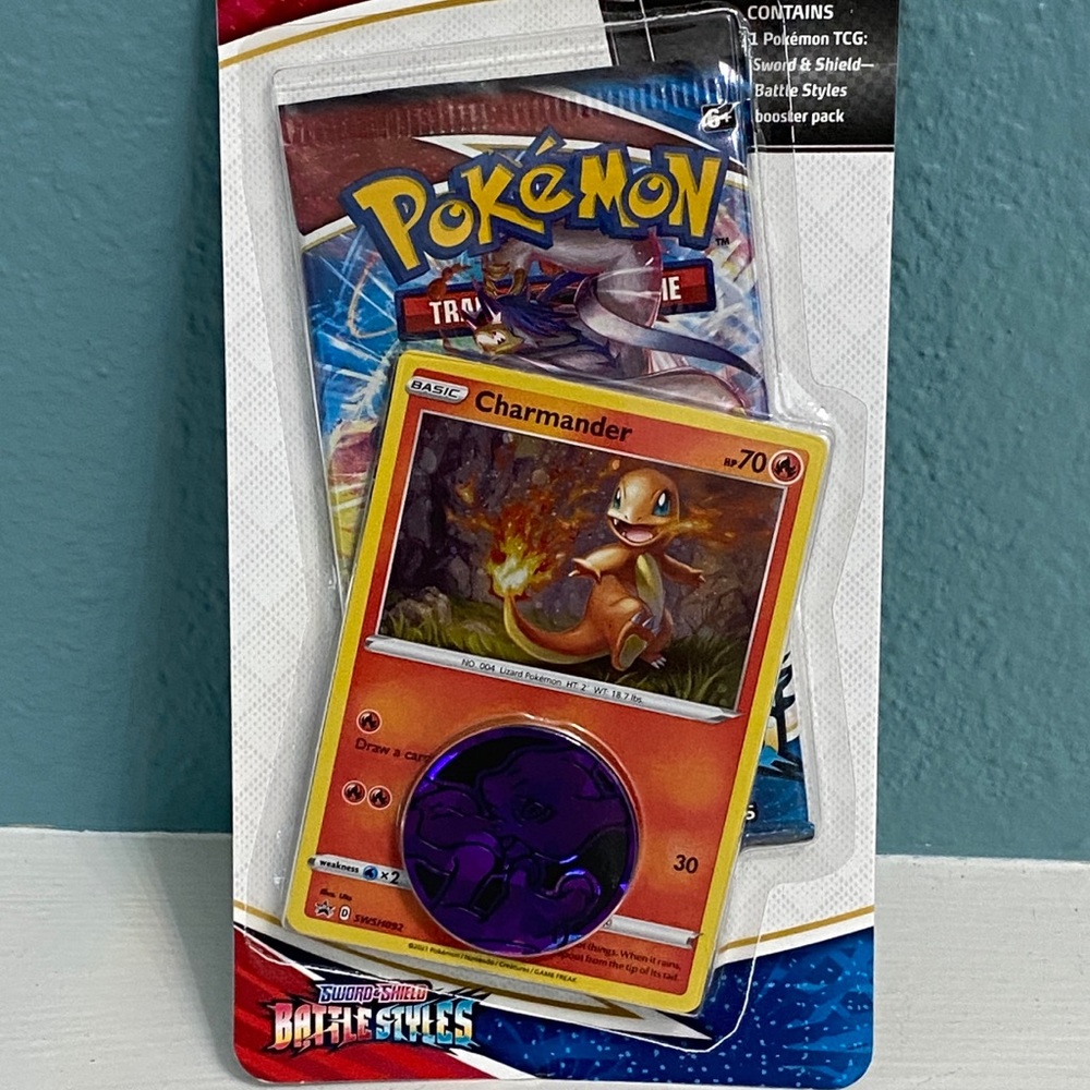 Pokemon TCG: Charmander Promo Card & Coin Battle Styles New FACTORY Sealed
